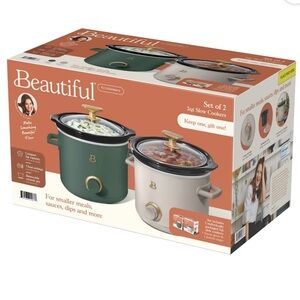 Beautiful 2qt Slow Cookers Set